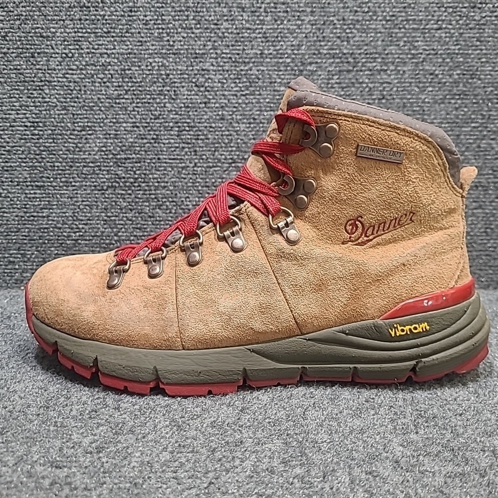 Danner Mountain 600 4.5" 62245 Hiking Boots Women 7.5 M Outdoor Vibram Brown/Red - Picture 9 of 13